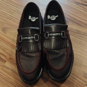 Dr. Martens Brown Leather Kiltie Bit Loafers